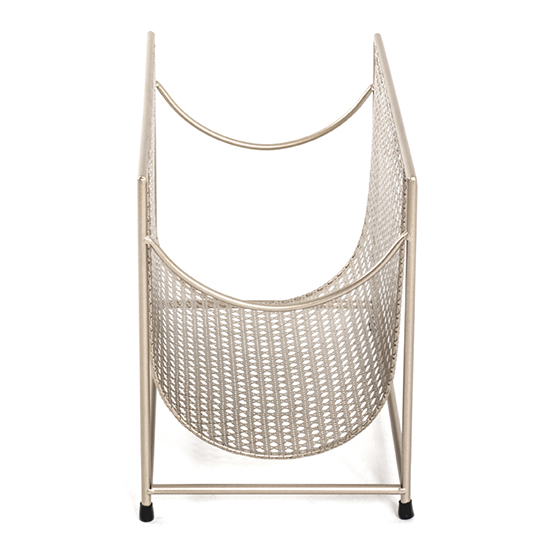 Lethbridge Metal Magazine Rack In Gold