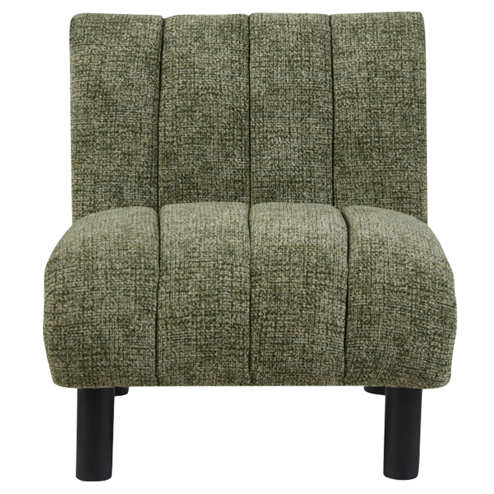 Levelland Fabric Accent Chair With Black Legs - Green