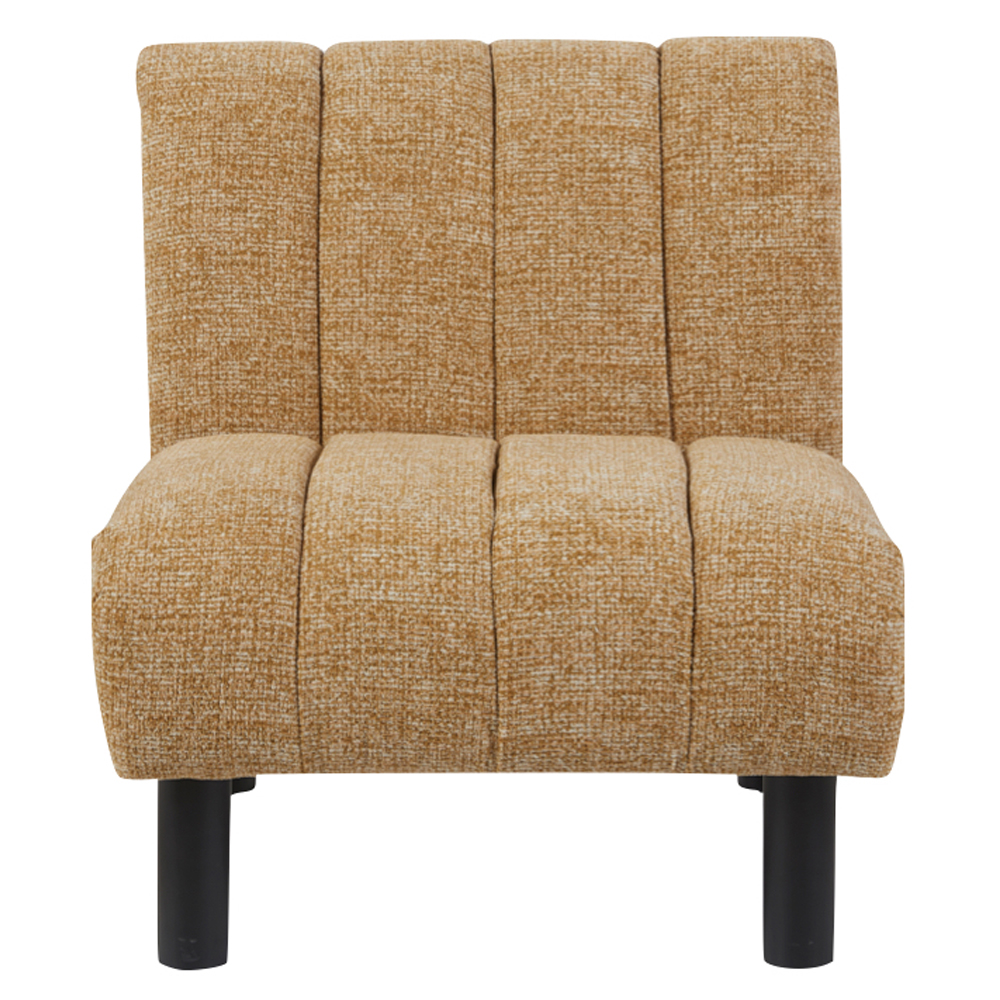 Levelland Fabric Accent Chair With Black Legs - Mustard