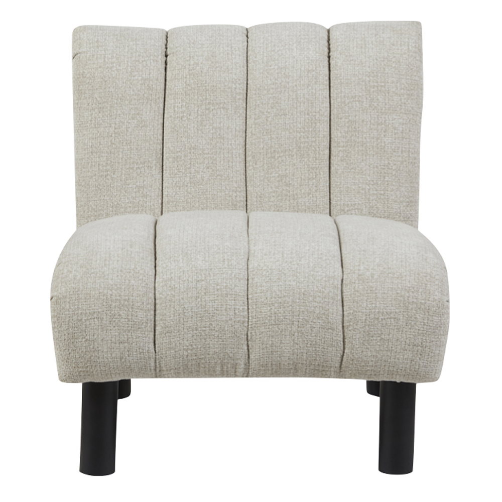 Levelland Fabric Accent Chair With Black Legs - Oatmeal