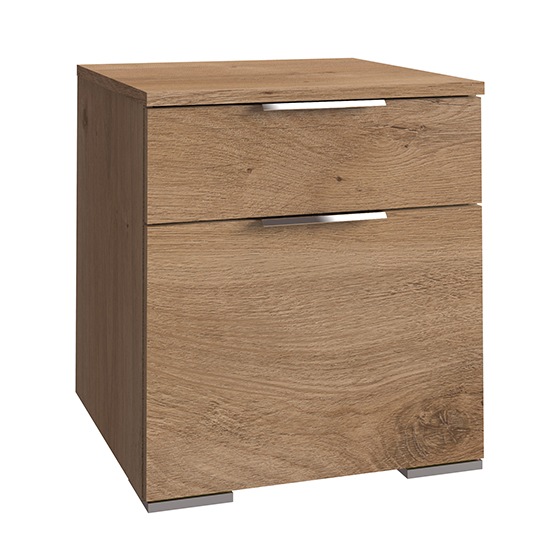 Read more about Levelup wooden chest of drawers in planked oak with 2 drawers