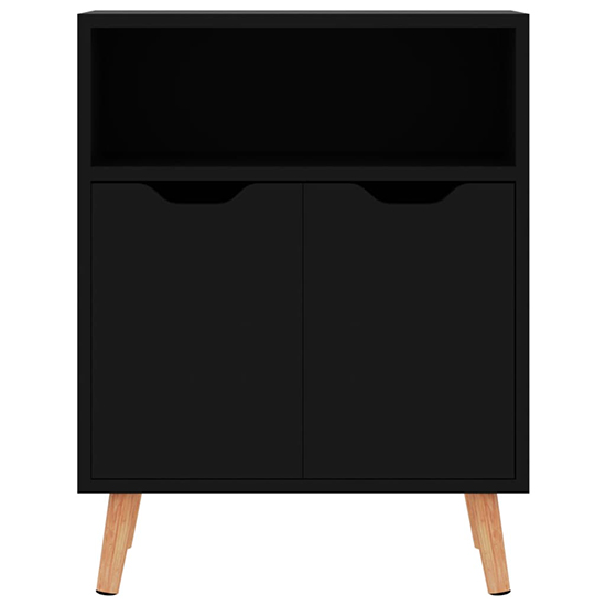 Lexie High Gloss Sideboard With 2 Doors 1 Shelf In Black_4