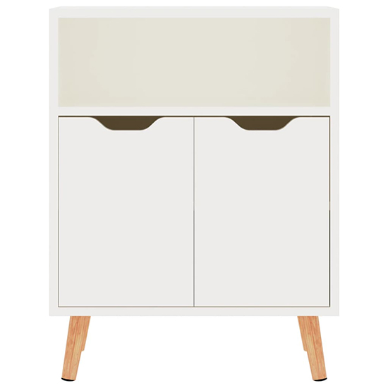 Lexie High Gloss Sideboard With 2 Doors 1 Shelf In White_3