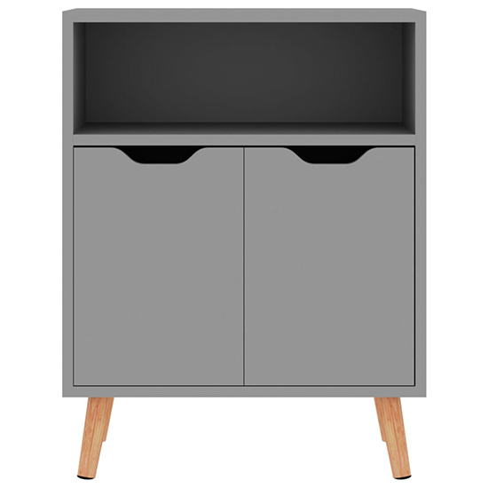 Lexie Wooden Sideboard With 2 Doors 1 Shelf In Grey_3
