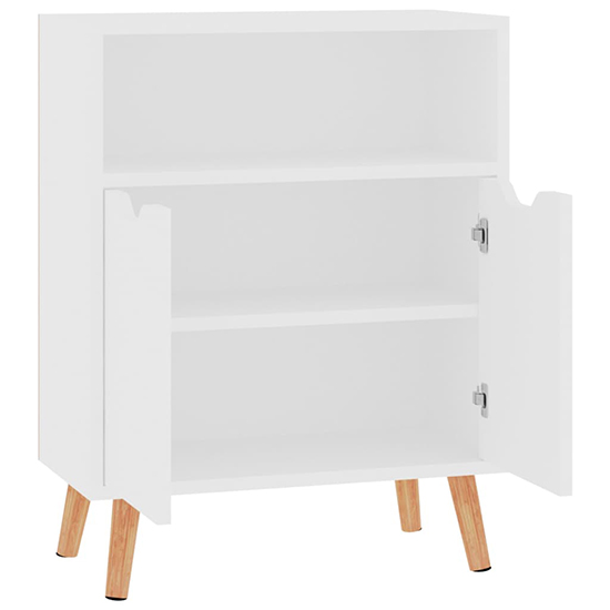 Lexie Wooden Sideboard With 2 Doors 1 Shelf In White