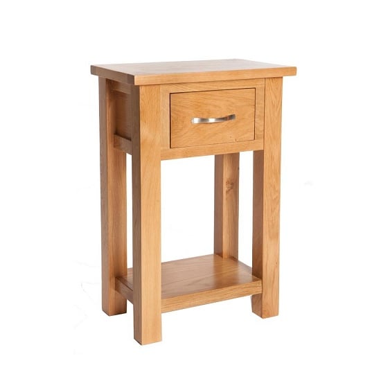 Lexington Wooden Console Table In Oak With 1 Drawer