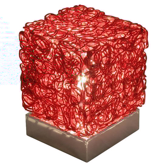lh72 wire light cube red - How to Create Ambient Lighting in Your Dining Room