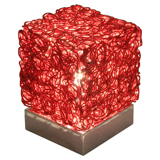 lh72 wire light cube red - How to Create Ambient Lighting in Your Dining Room