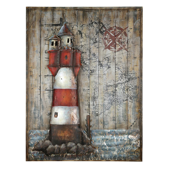 Light Fire Picture Metal Wall Art In Natural