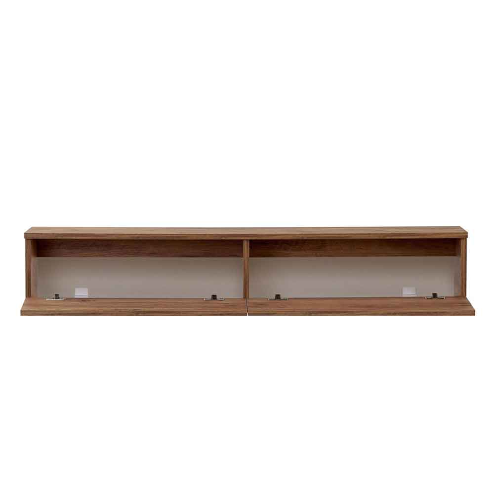 Ligne 140cm Wooden Wall Mounted TV Stand with 2 Doors in Atlantic Pine