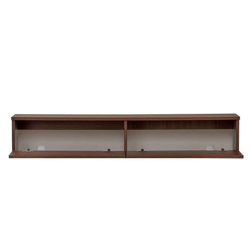 Ligne 140cm Wooden Wall Mounted TV Stand with 2 Doors in Milano Walnut