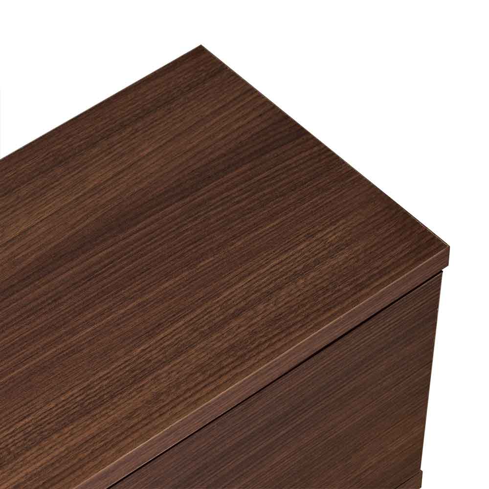 Ligne 140cm Wooden Wall Mounted TV Stand with 2 Doors in Milano Walnut