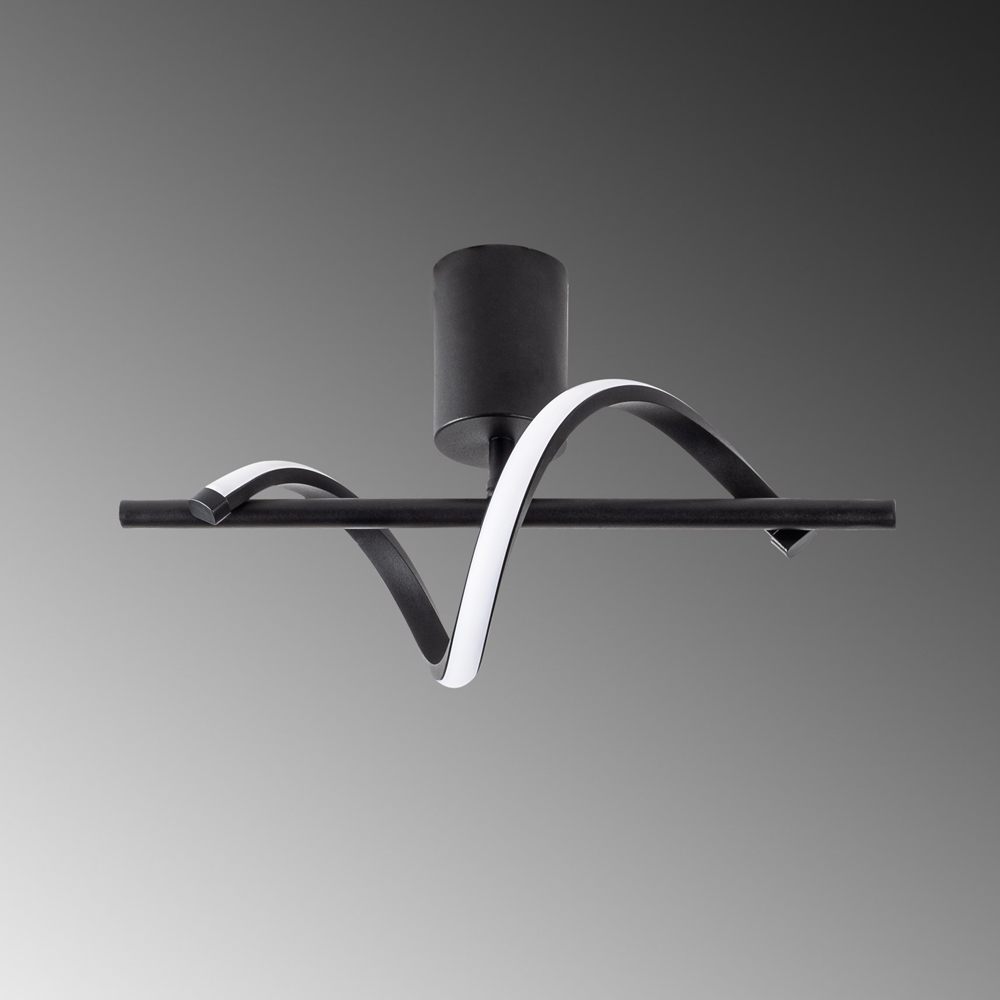 Likma Metal Ceiling Light in Black