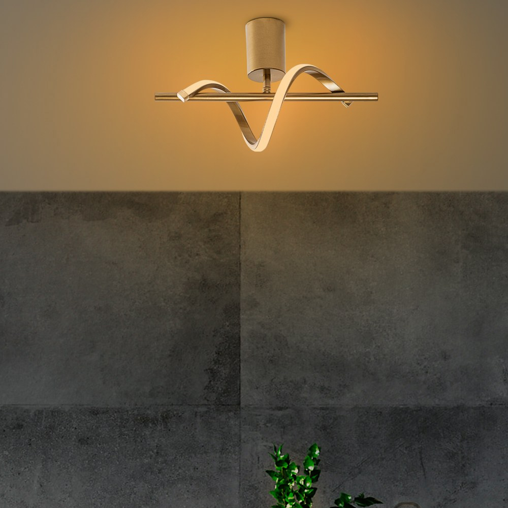 Likma Metal Ceiling Light in Gold