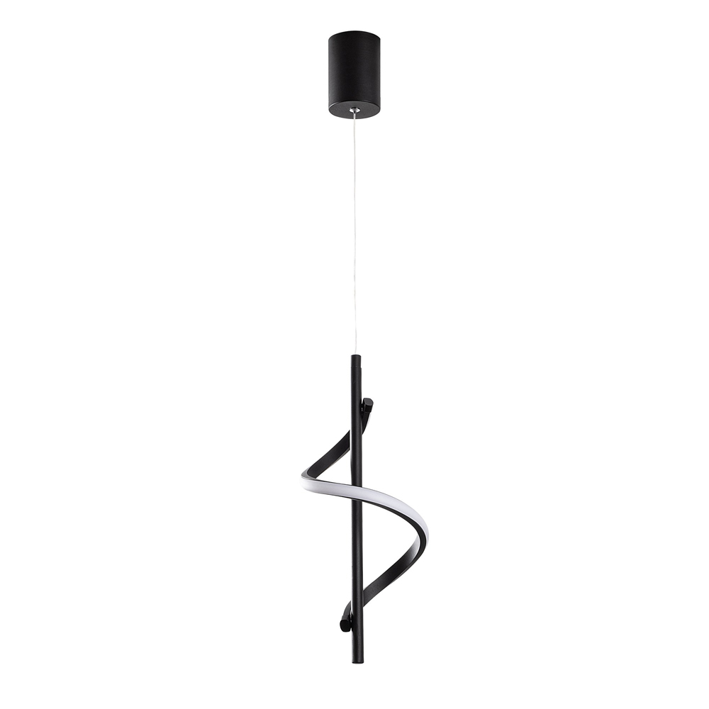 Likma Metal Ceiling Pendant Light in Black