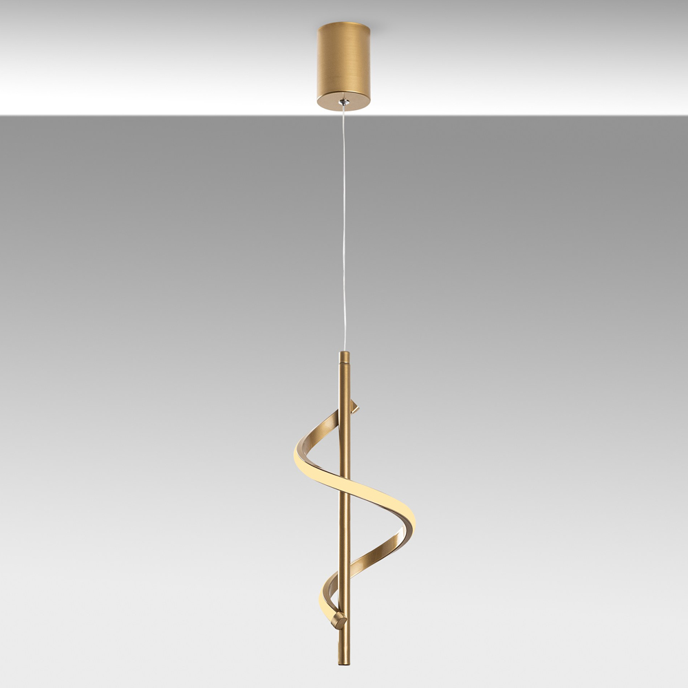 Likma Metal Ceiling Pendant Light in Gold