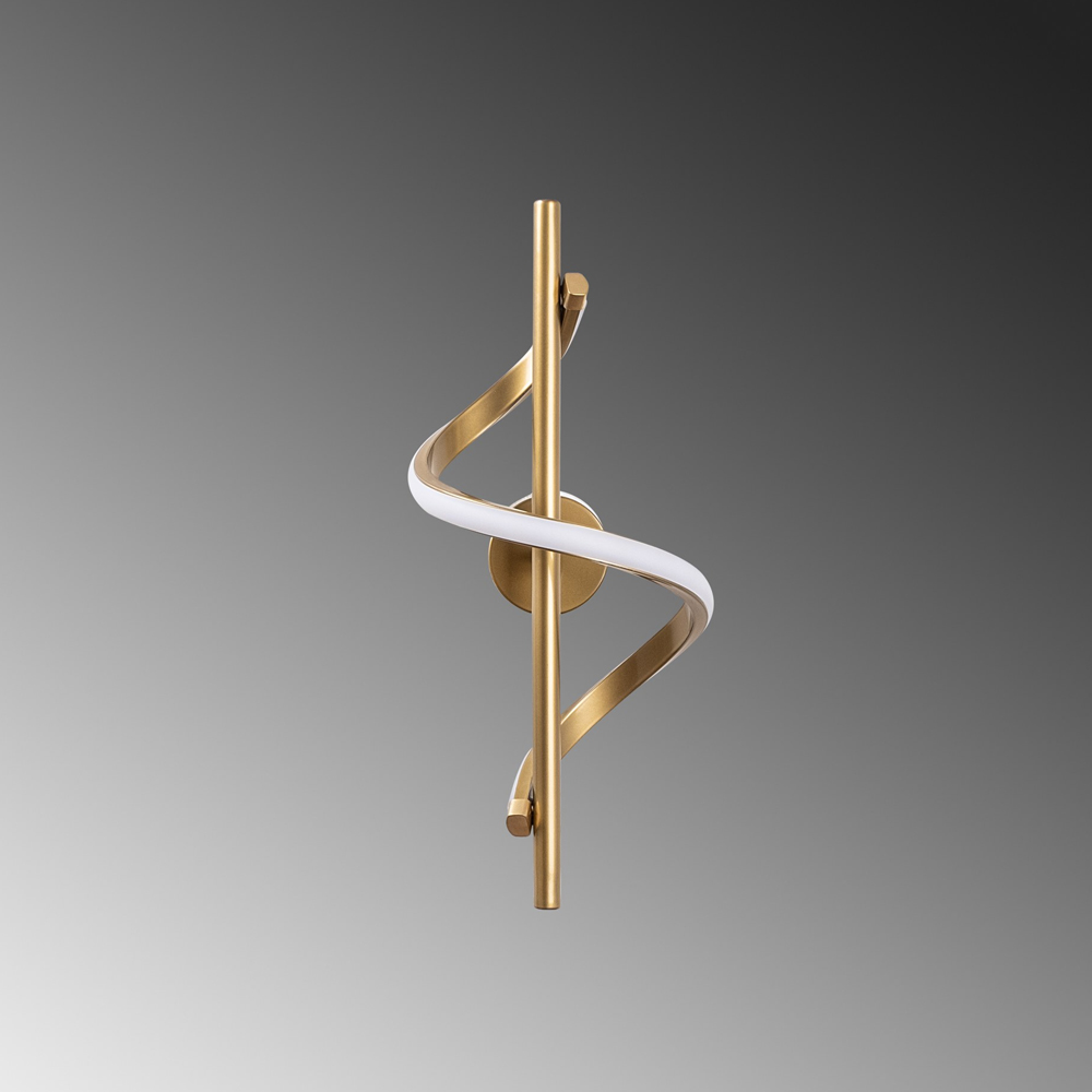 Likma Metal Wall Light in Gold