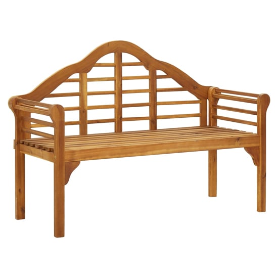 Product photograph of Liliana Wooden Garden Seating Bench In Natural from Furniture in Fashion