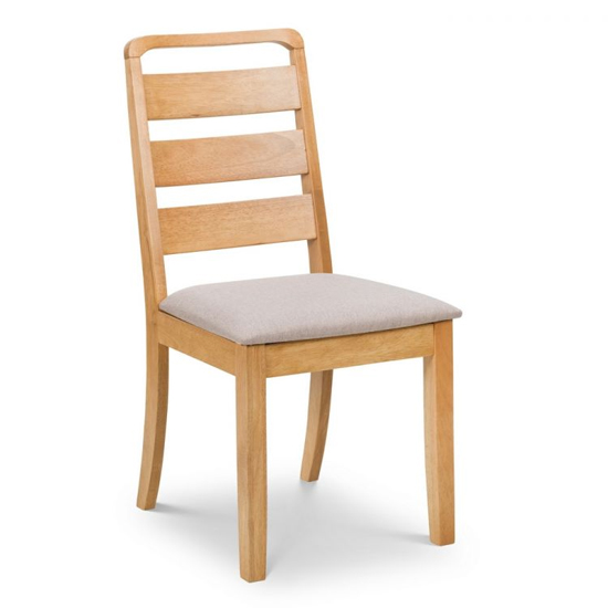 Photo of Liliya wooden dining chair in waxed oak