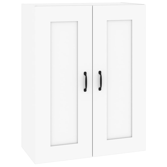 Lima Wooden Wall Storage Cabinet With 2 Doors In White