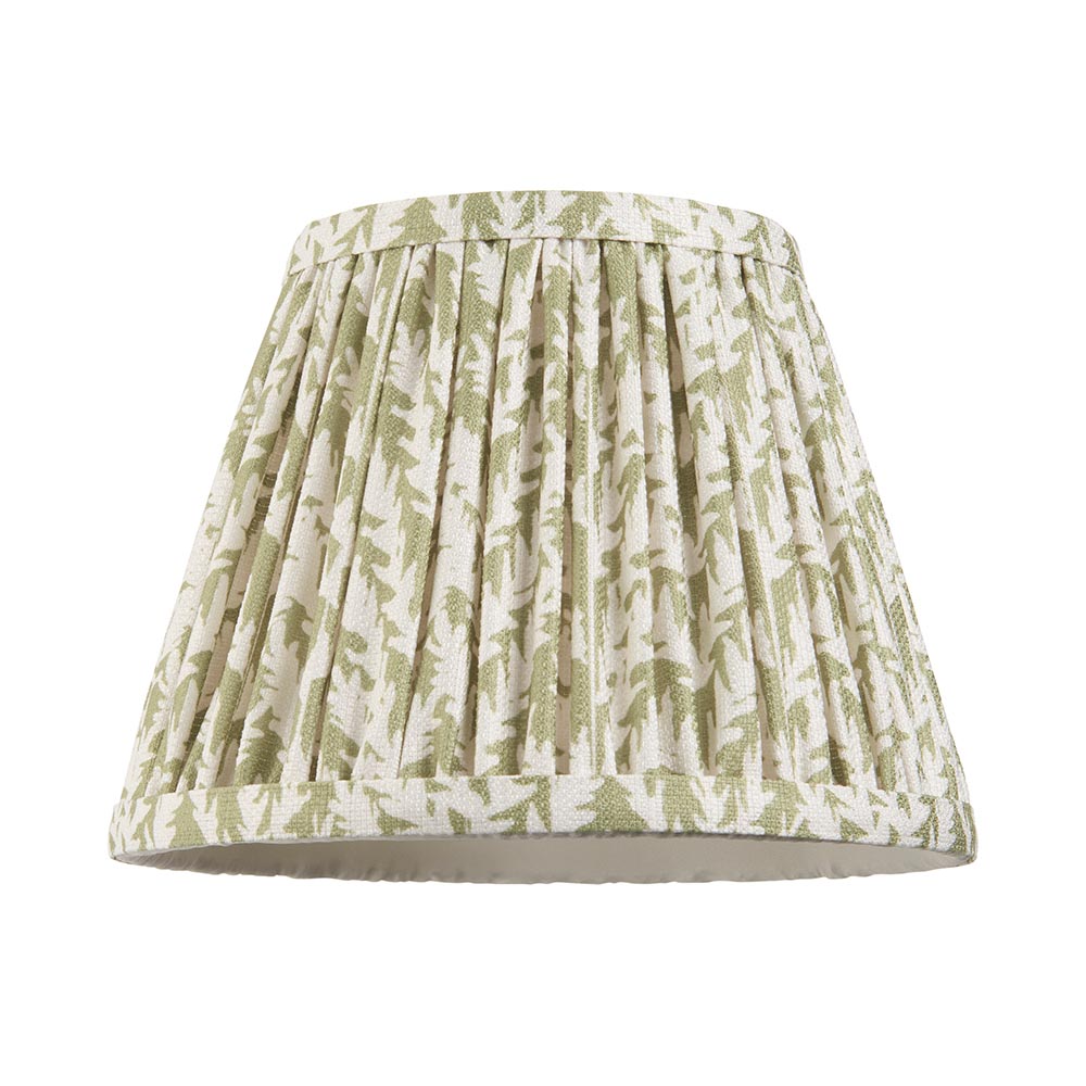 Lincoln Garden Green 20cm Shade Wood Table Lamp In Natural Ash