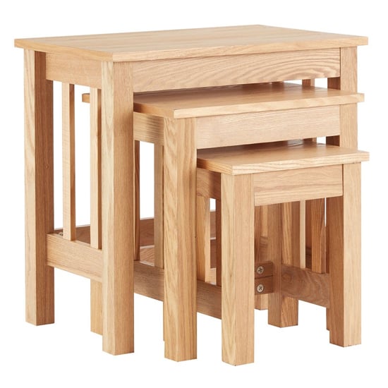 Read more about Lincolno wooden nest of 3 tables in ash