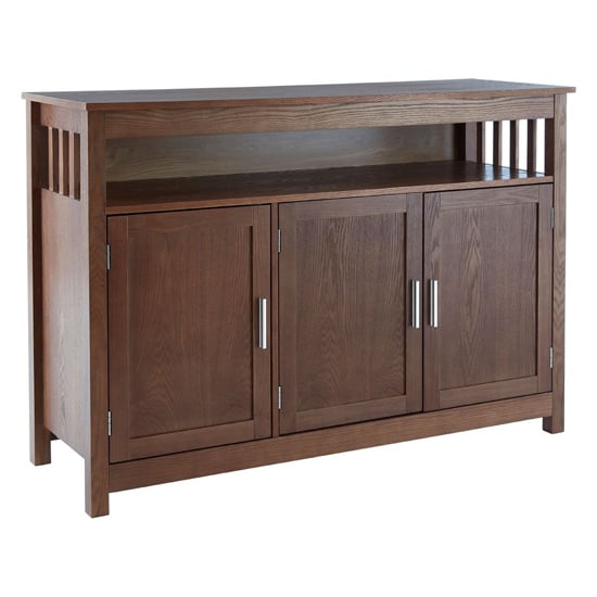 Read more about Lincolno wooden sideboard with 3 doors in walnut