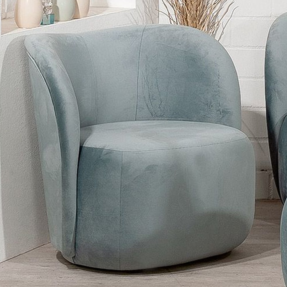 Lincolnton Fabric Armchair In Blue