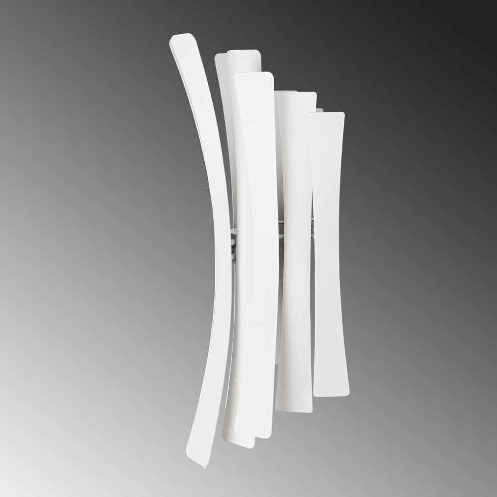 Linea Metal Wall Light in White