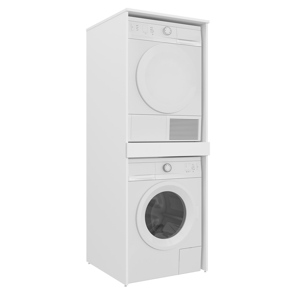 Linfa Wooden Washing Machine Cabinet in Matte White