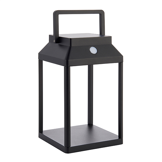 Linterna LED Small Outdoor Table Lamp In Textured Black