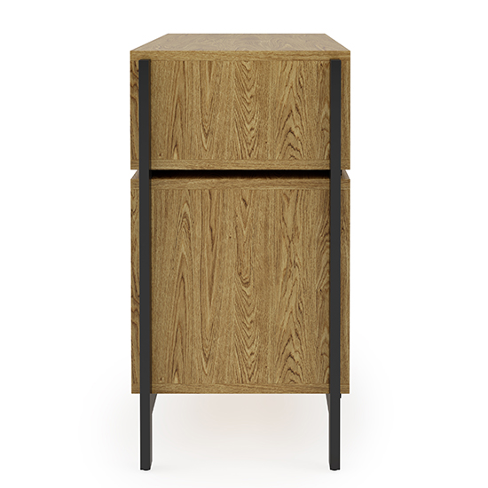 Linxi Wooden Office Cabinet With 2 Drawers In Oak