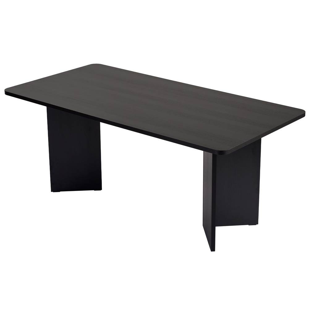 Linzor Rectangular Wooden Dining Table in Black