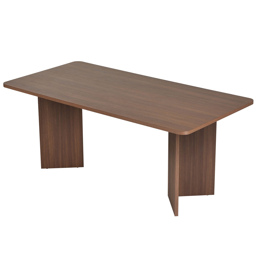 Linzor Rectangular Wooden Dining Table in Walnut