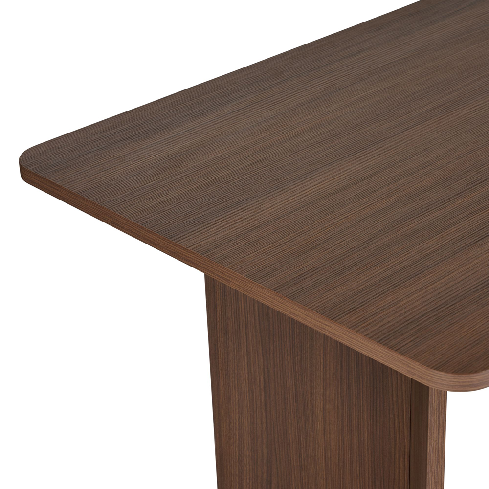 Linzor Rectangular Wooden Dining Table in Walnut