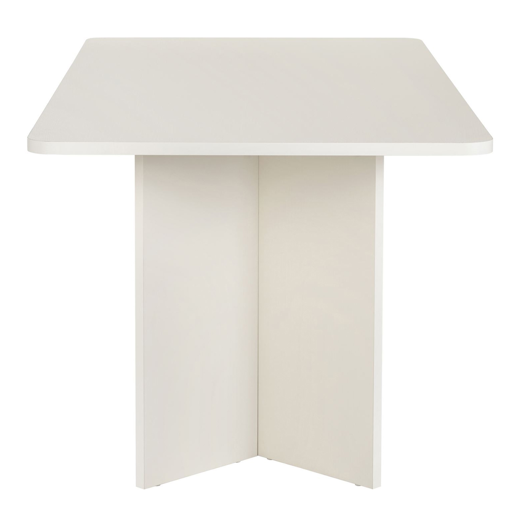 Linzor Rectangular Wooden Dining Table in White