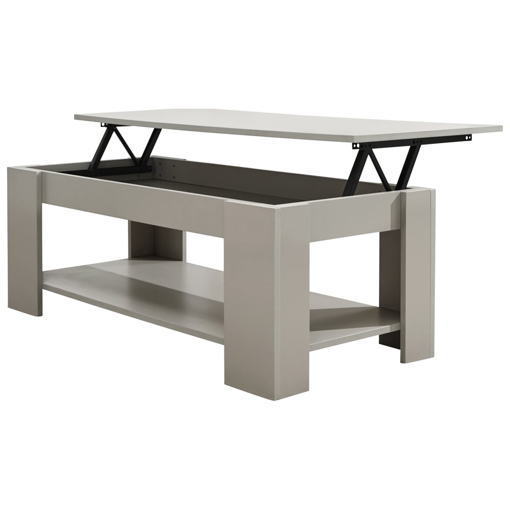 Liphook Wooden Lift Up Coffee Table In Grey