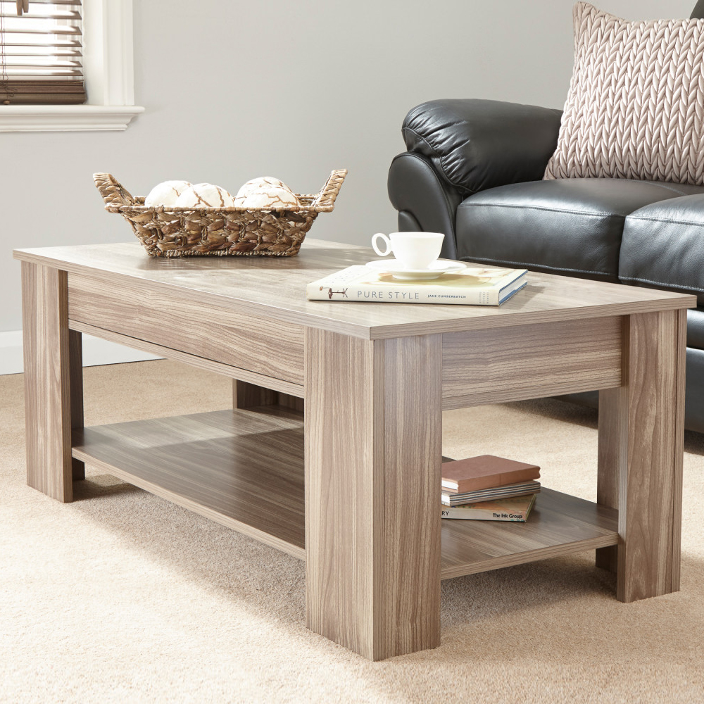 Liphook Wooden Lift Up Coffee Table In Walnut