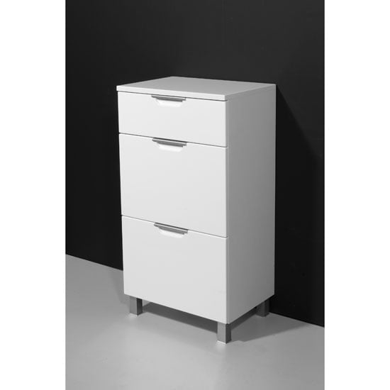 Liquid Freestanding High Gloss Front Bathroom Cabinet 11873