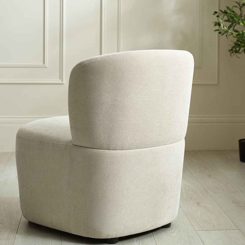 Lireva Fabric Bedroom Chair in Dune Beige