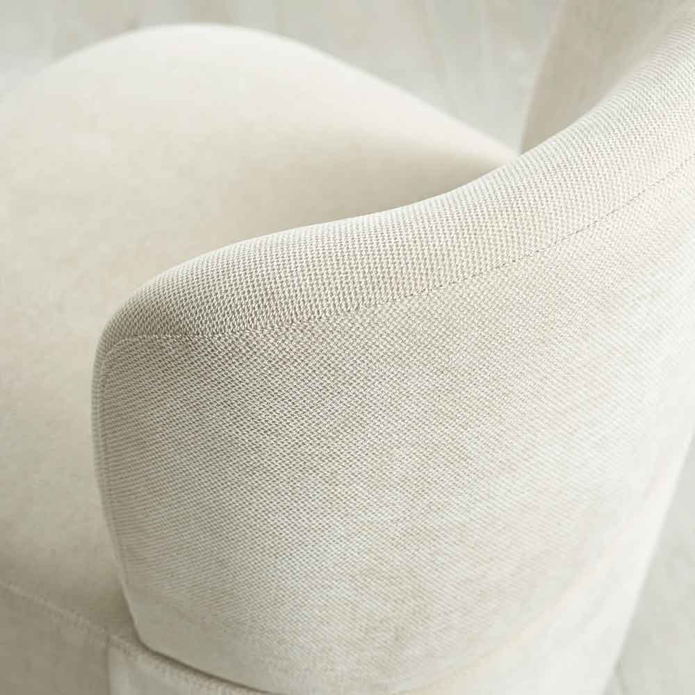 Lireva Fabric Bedroom Chair in Dune Beige