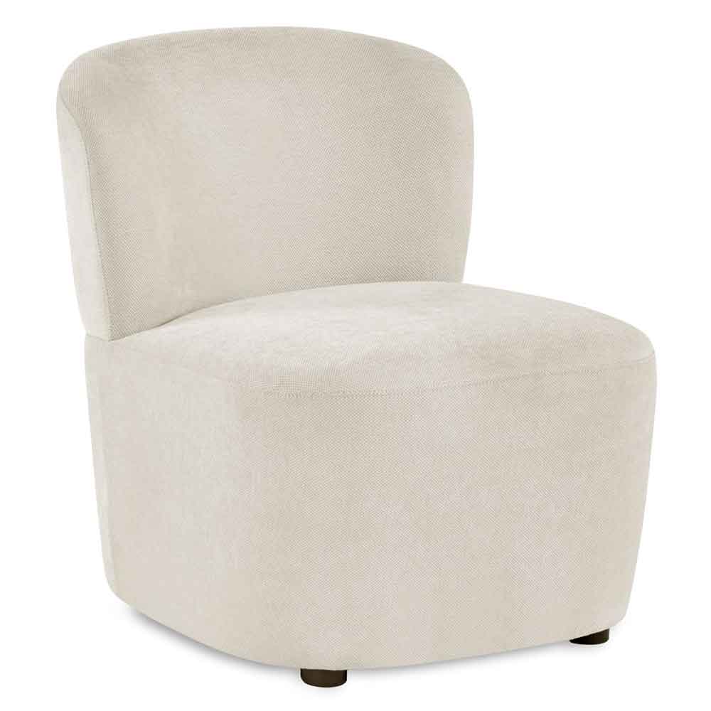 Lireva Fabric Bedroom Chair in Dune Beige