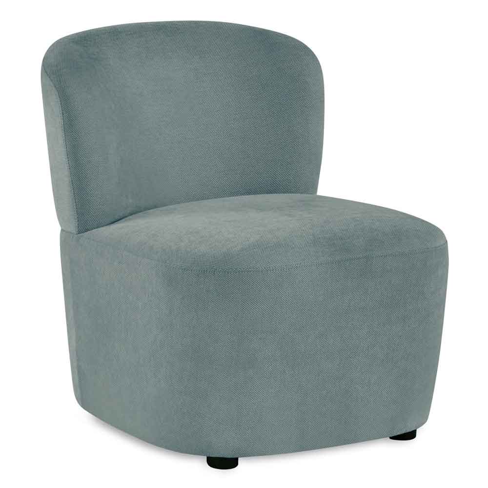 Lireva Fabric Bedroom Chair in Riviera Blue