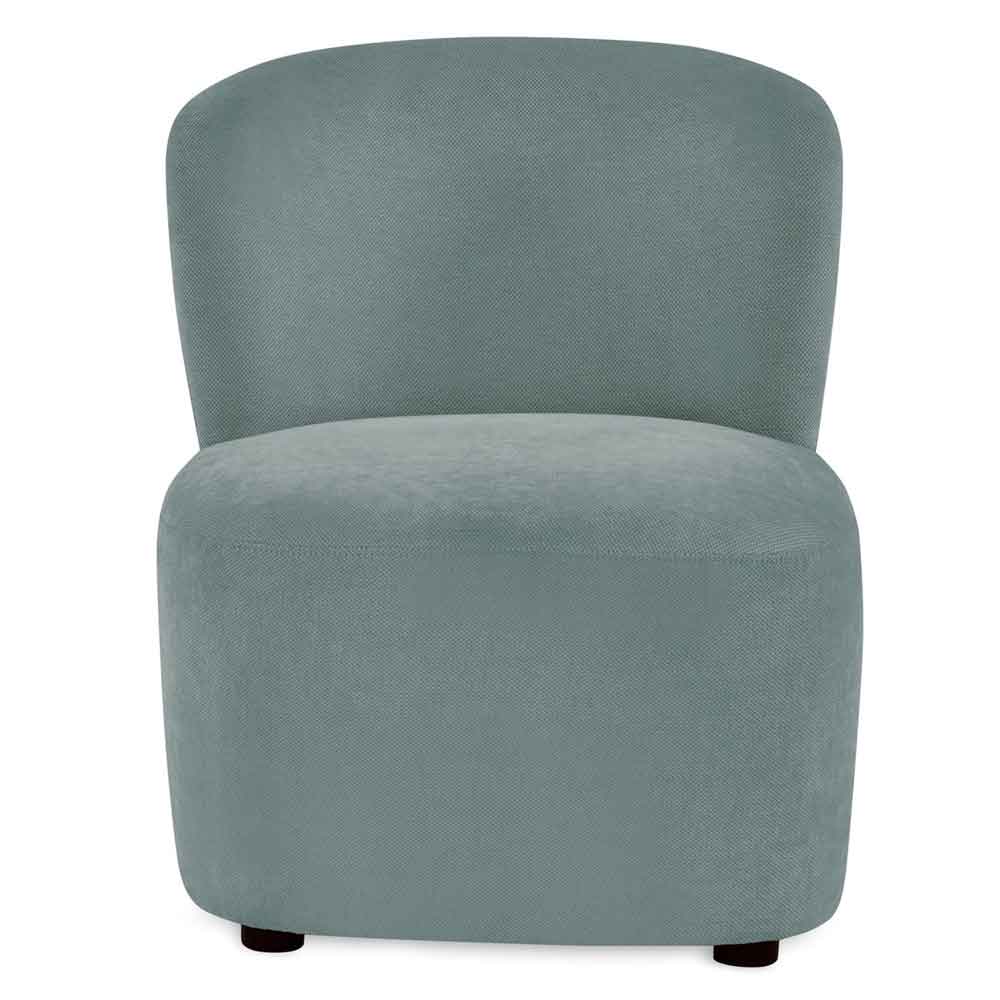 Lireva Fabric Bedroom Chair in Riviera Blue