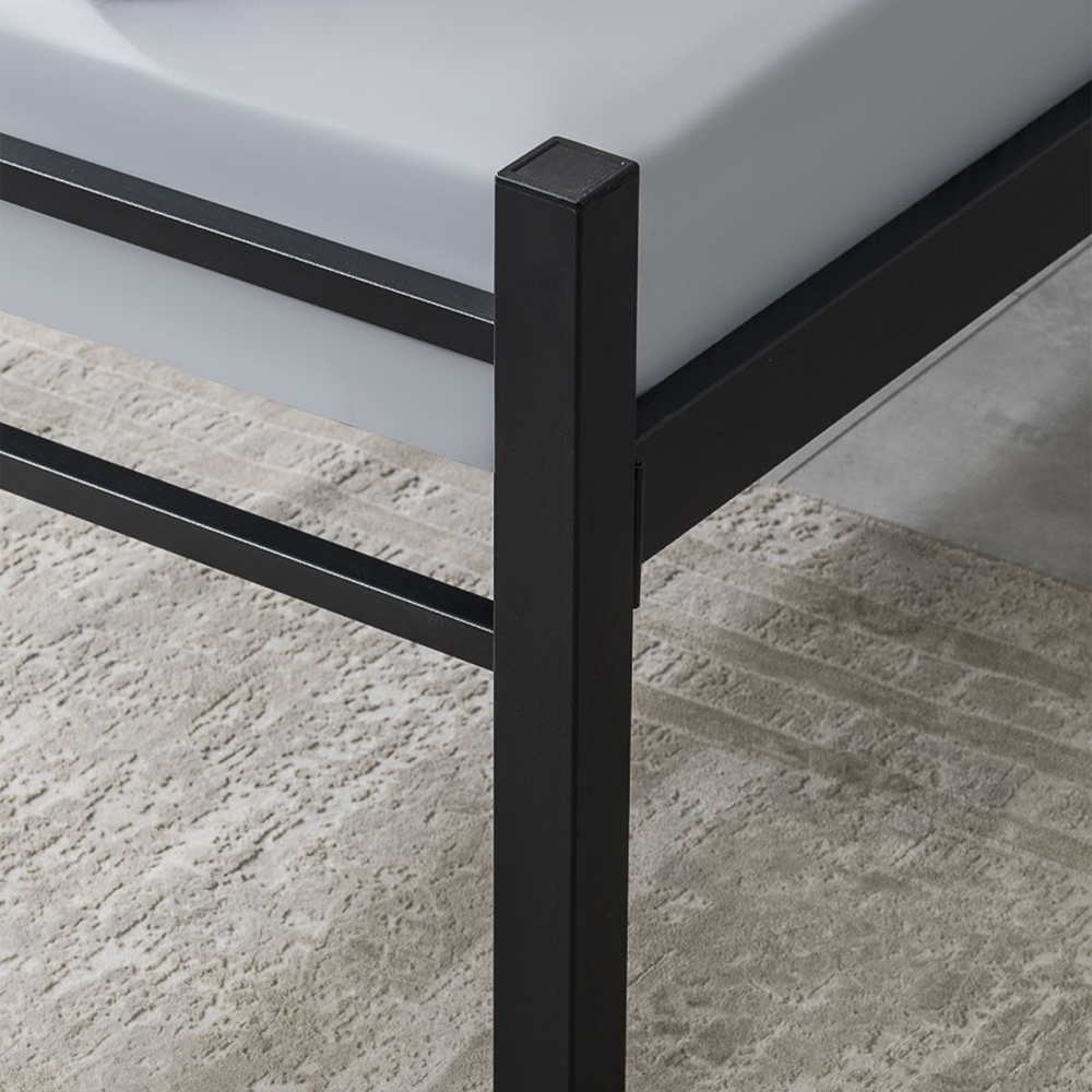 Lirex Metal Single Bed in Black