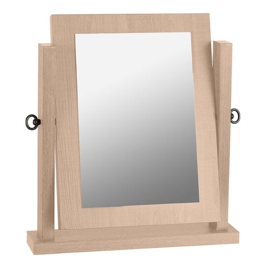 Laggan Dressing Table Mirror In Light Oak Effect Veneer Frame