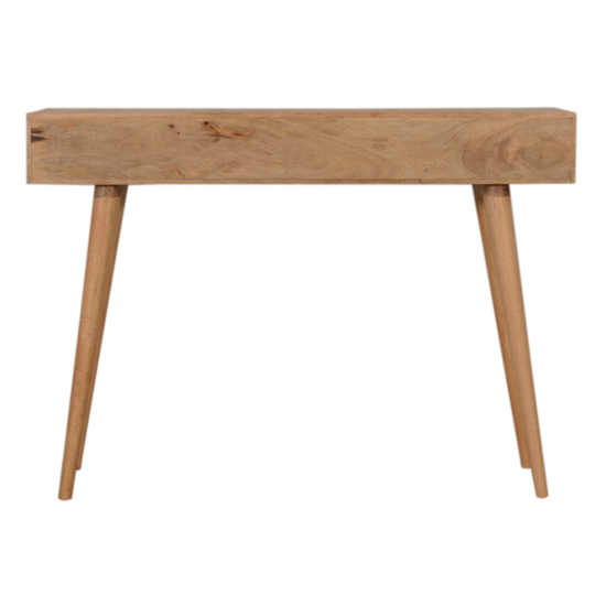 Lisbon Wooden Console Table In Oak Ish And Wood Resin Inlay_5