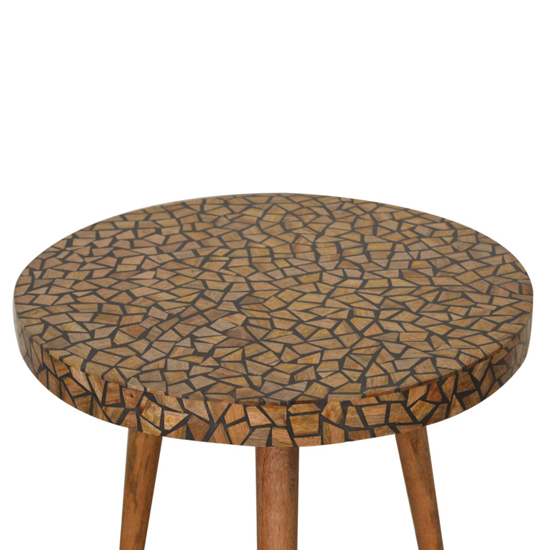 Lisbon Wooden End Table In Oak Ish And Wood Resin Inlay_5