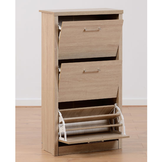 Lisbon Wooden Shoe In Light Oak Effect Veneer Sale