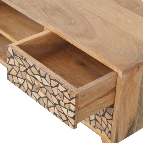 Lisbon Wooden TV Stand In Oak Ish And Wood Resin Inlay_4